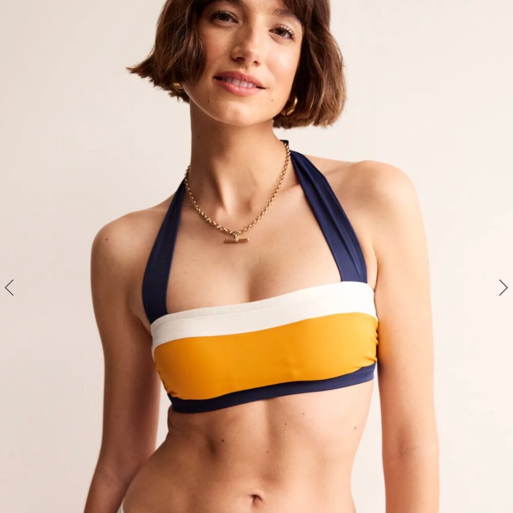 Boden Santorini yellow bikini top